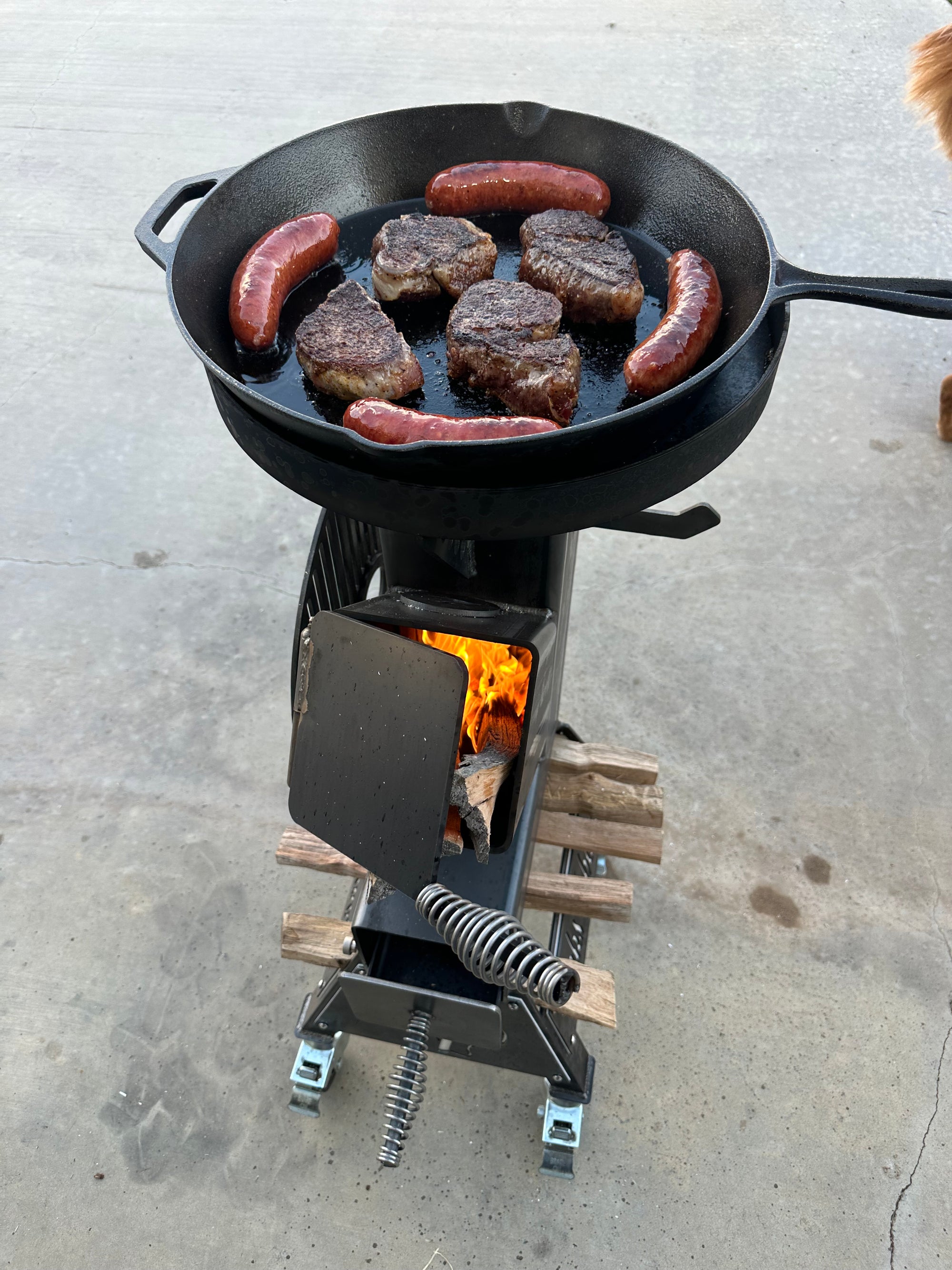 6 Inch Rocket Stove - Slicks Fabworks