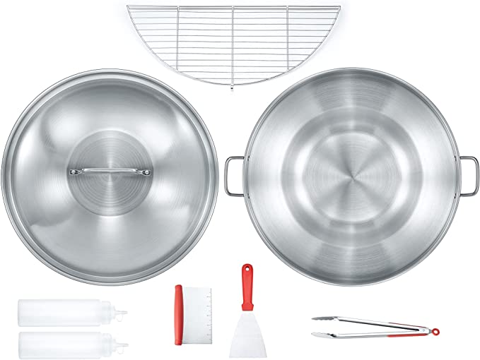 22 INCH STAINLESS STEEL COMAL COOKWARE SET