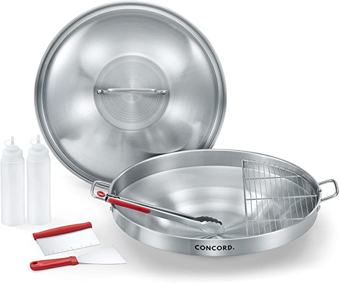 22 INCH STAINLESS STEEL COMAL COOKWARE SET